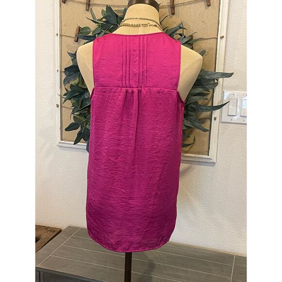 MAEVE by Anthropologie Fushia Pink Tank Blouse Shirt Women's size 0 - Picture 6 of 10